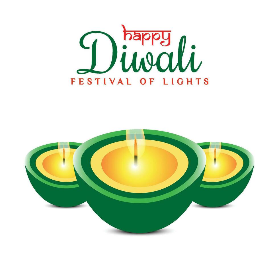 Lycklig diwali illustration bakgrund design. vektor