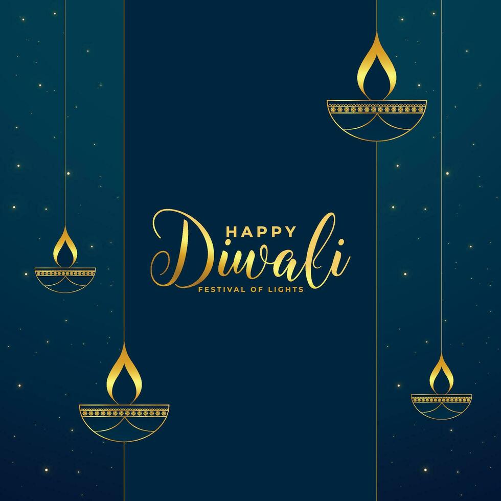 glücklich Diwali Illustration Hintergrund Design. vektor