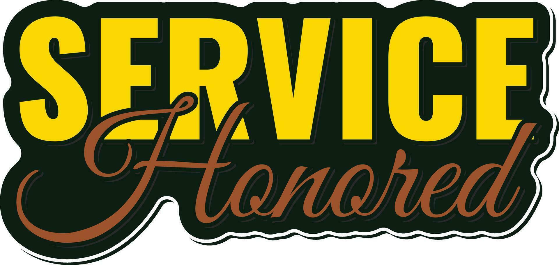 hedrad service text vektor design