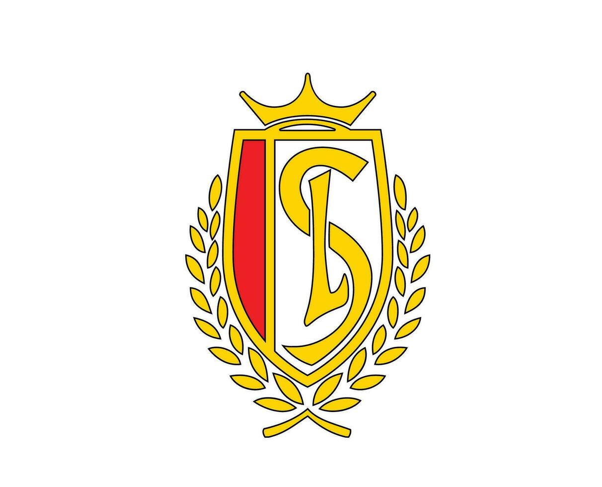 standard de liege logotyp klubb symbol belgien liga fotboll abstrakt design vektor illustration