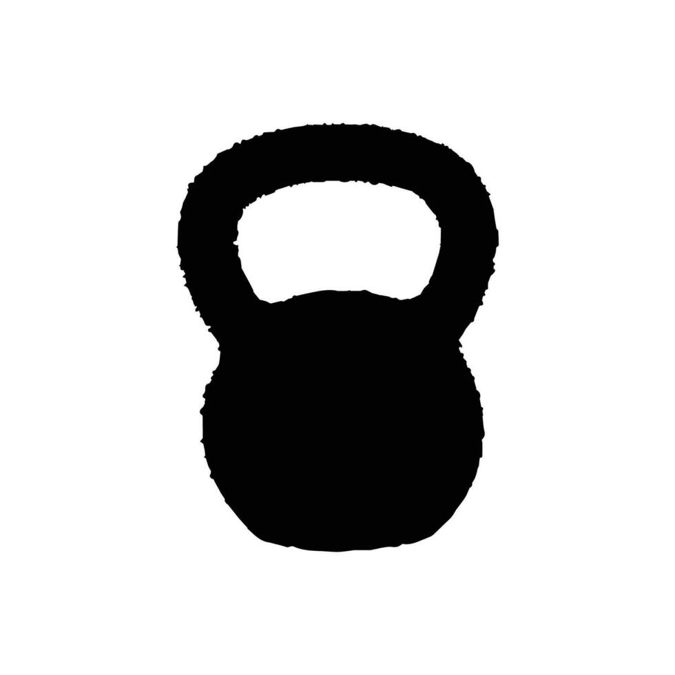 Kettlebell Symbol. einfach Stil Fitnessstudio Poster Hintergrund Symbol. Kettlebell Marke Logo Design Element. Kettlebell T-Shirt Drucken. Vektor zum Aufkleber.