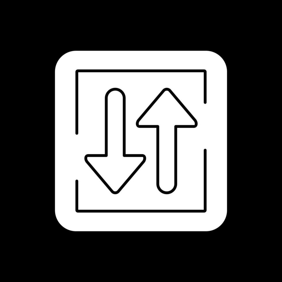 två sätt gata vektor ikon design