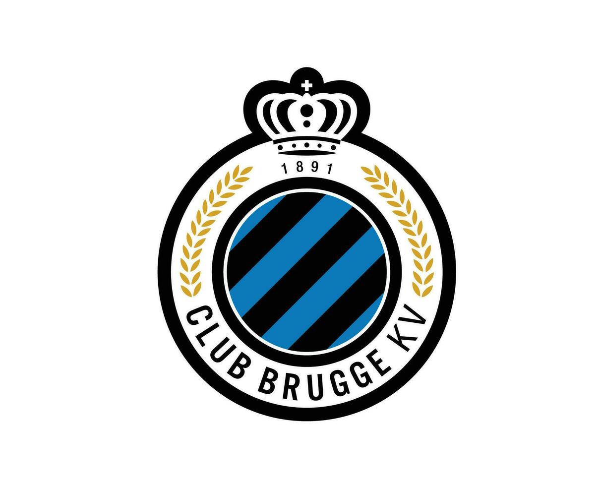 klubb brugge kv klubb logotyp symbol belgien liga fotboll abstrakt design vektor illustration