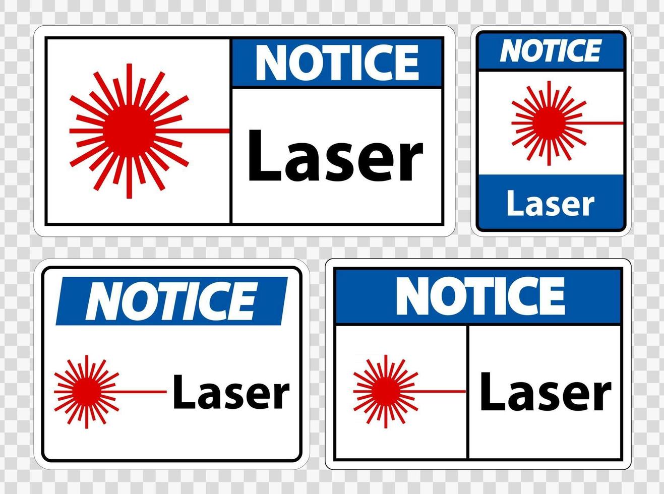Lasersymbol beachten vektor