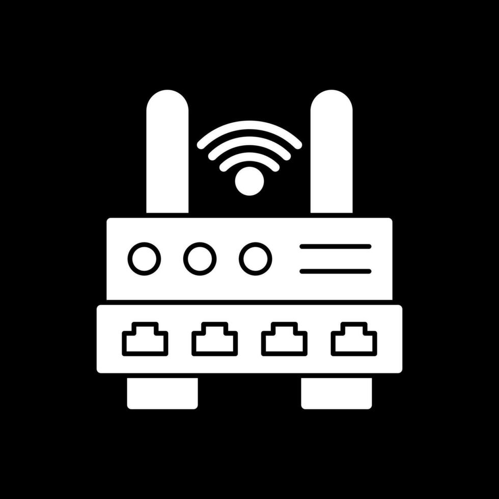 W-lan Router Vektor Symbol Design