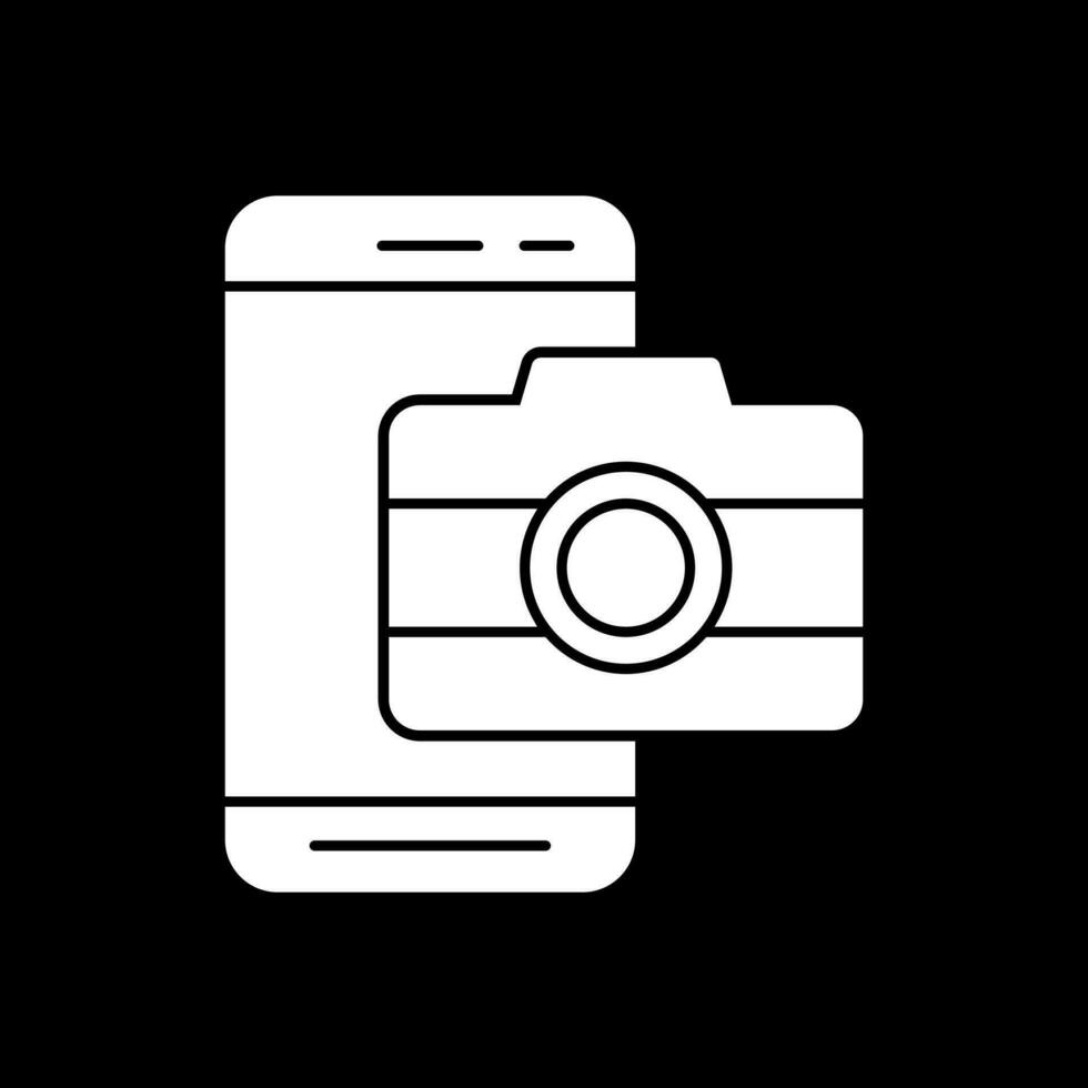Handy, Mobiltelefon Kamera Vektor Symbol Design