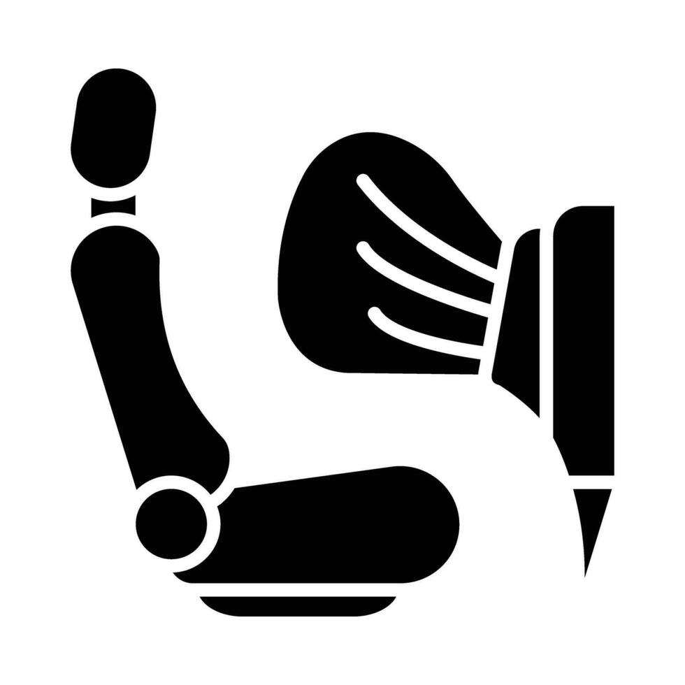 Airbag Vektor Glyphe Symbol zum persönlich und kommerziell verwenden.