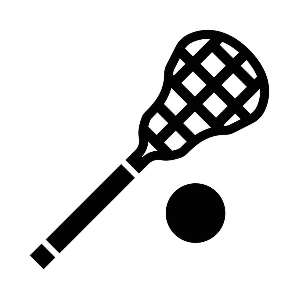Lacrosse Vektor Glyphe Symbol zum persönlich und kommerziell verwenden.