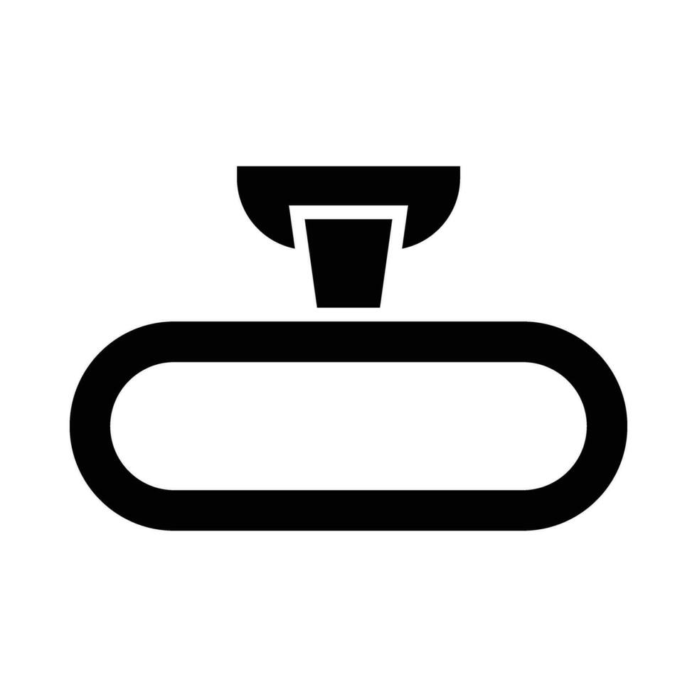 Rückansicht Vektor Glyphe Symbol zum persönlich und kommerziell verwenden.