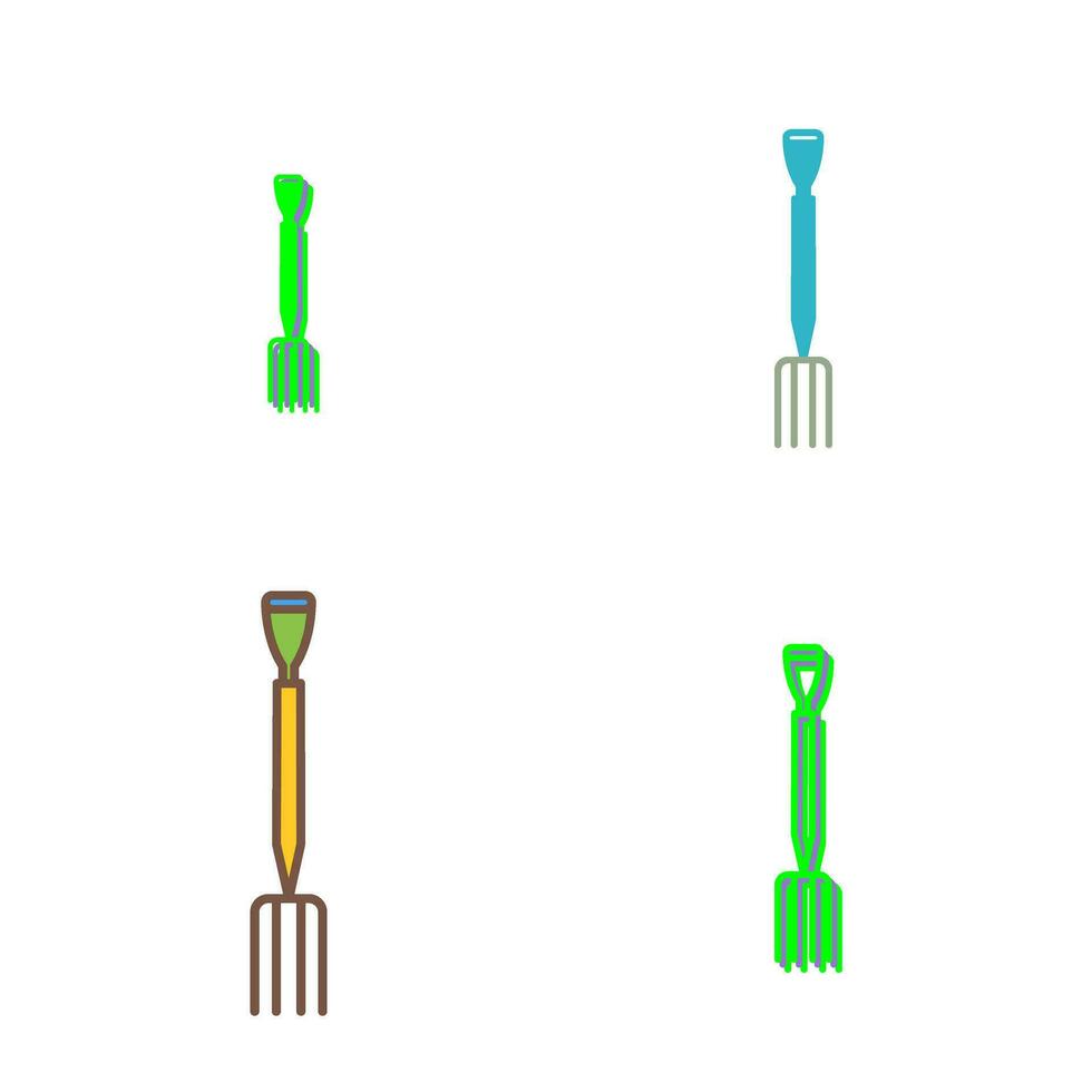trädgårdsarbete gaffel vektor ikon