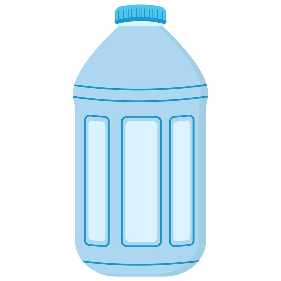 Plastik Wasser Flasche. Vektor eben Symbol