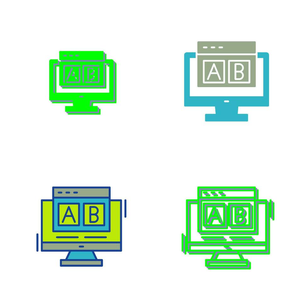 Vektorsymbol für ab-Tests vektor