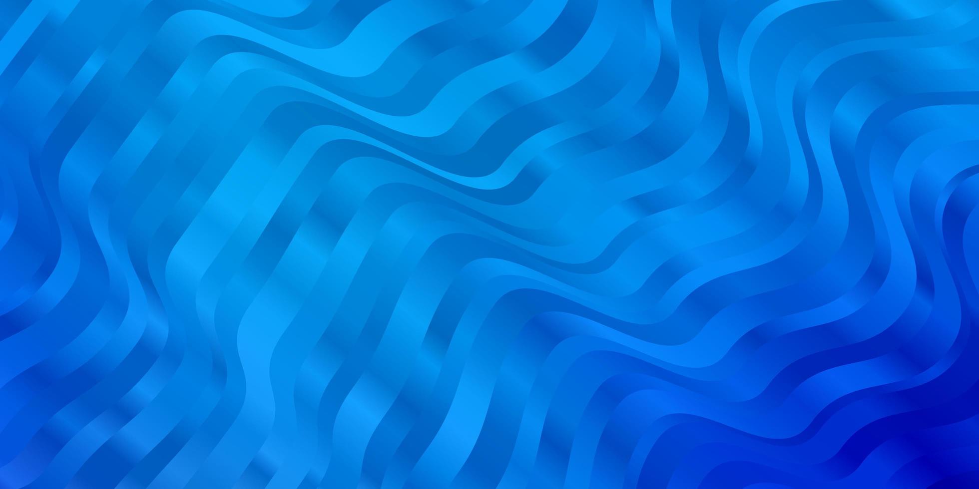ljusblå vektor mönster med kurvor.