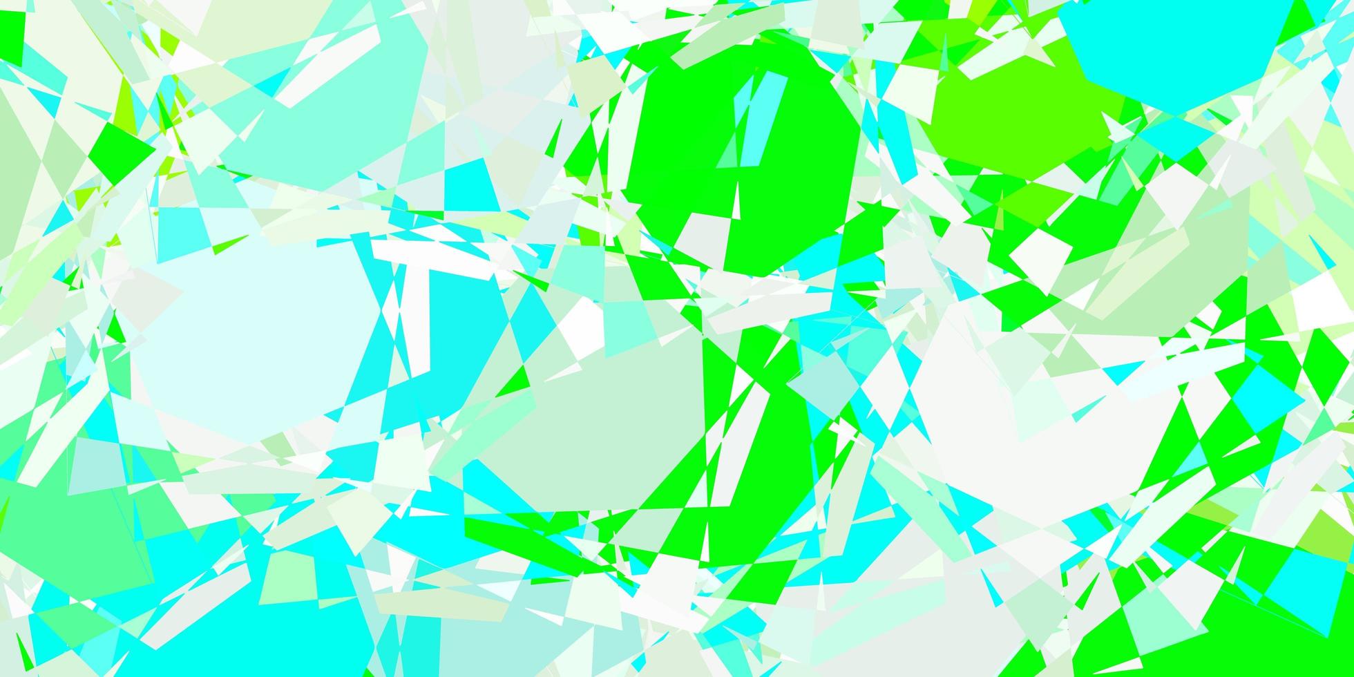 hellgrünes Vektorlayout mit Dreiecksformen. vektor