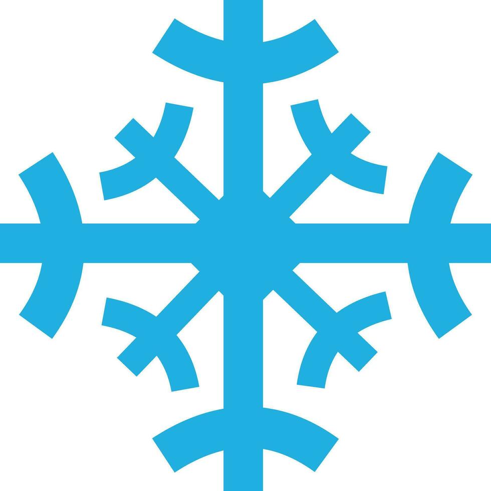 snöflinga ikon redigerbar vektor på vit bakgrund