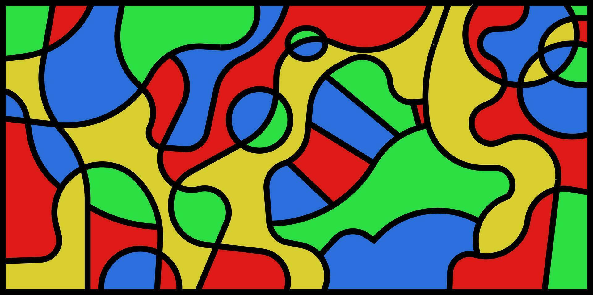 abstrakt modern bunt gestalten mit Linie Hintergrund vektor