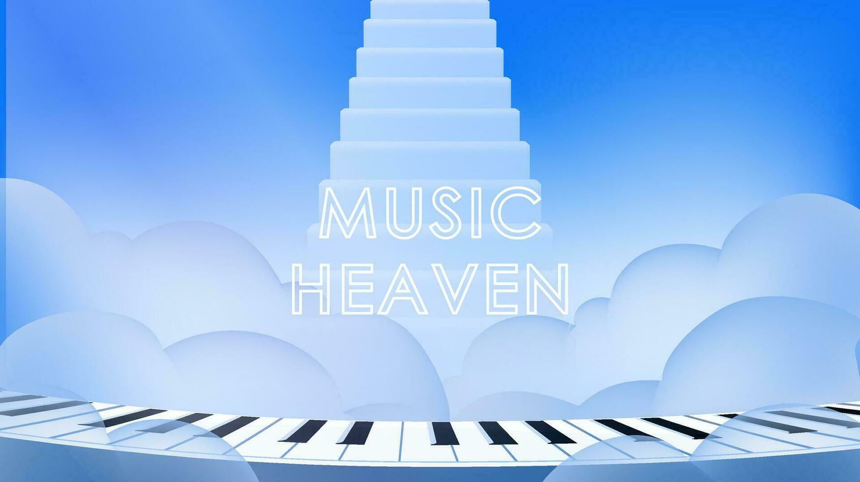 himmel bakgrund nyckel piano vektor
