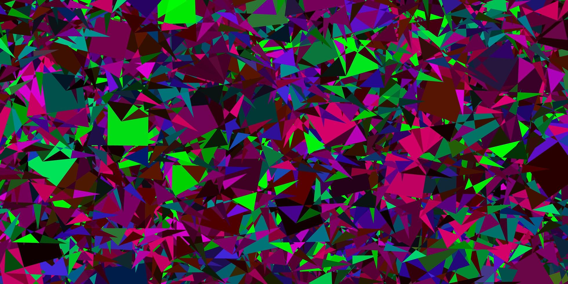 mörk flerfärgad vektorlayout med triangelformer. vektor