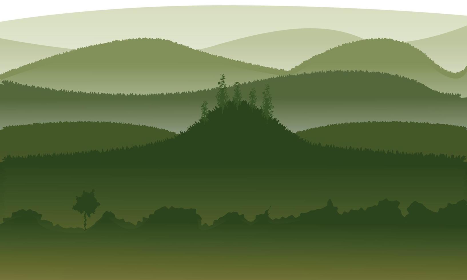 Berglandschaft Illustration kostenloser Vektor