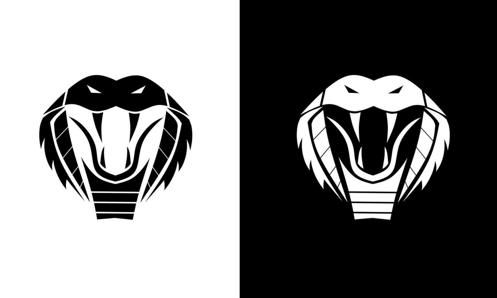 grafisk vektor illustration av kobra huvud logotyp symbol mall