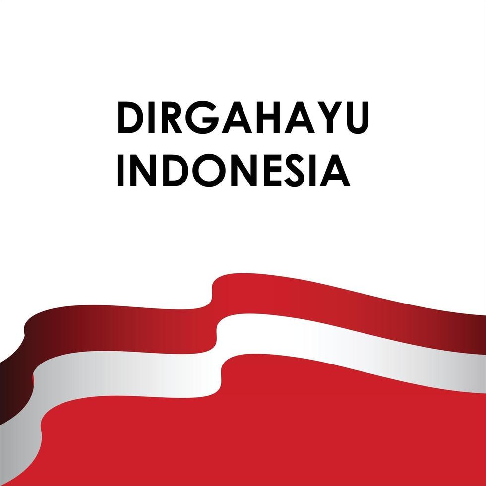 17. August. Indonesien glücklicher Unabhängigkeitstag Geist der Freiheit vektor