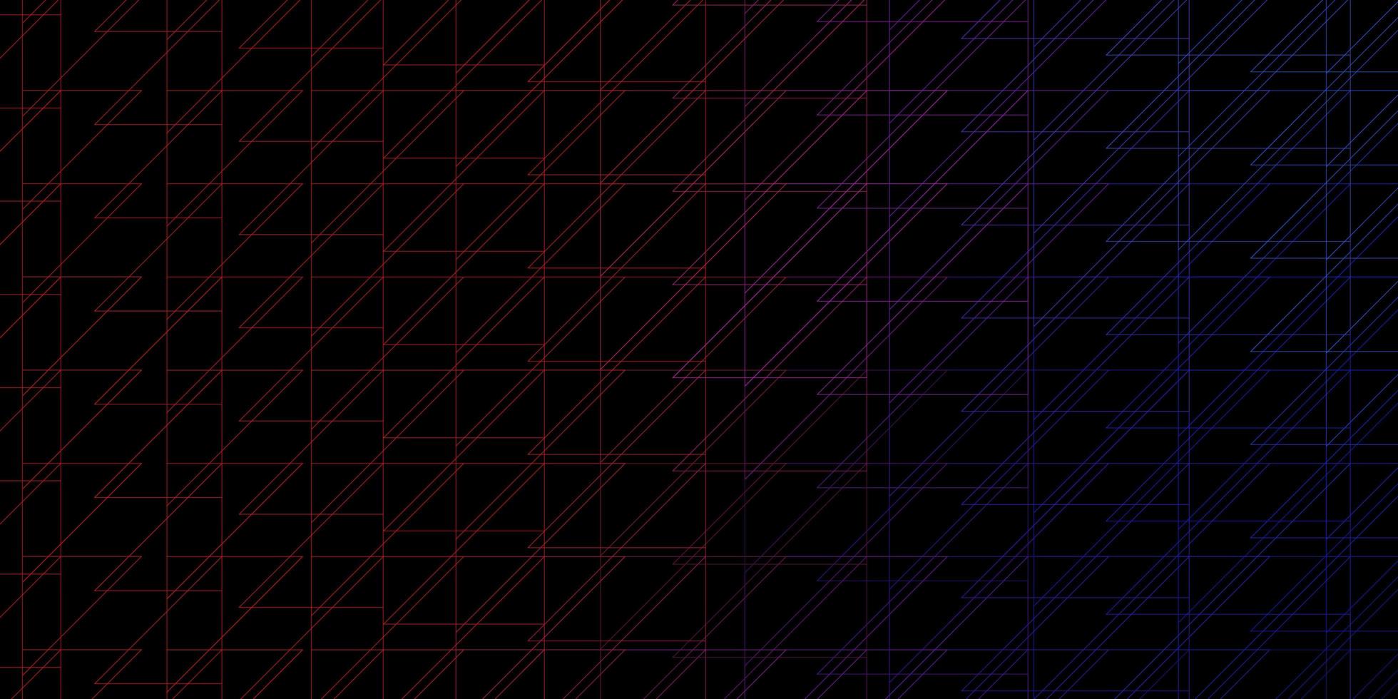dunkelblaue, rote Vektortextur mit Linien. vektor