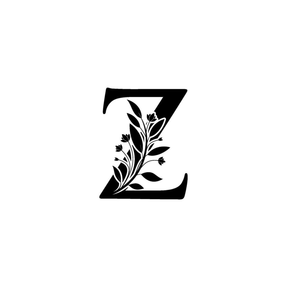 blommig brev m,n logotyp ikon, lyx alfabet font första design isolerat vektor