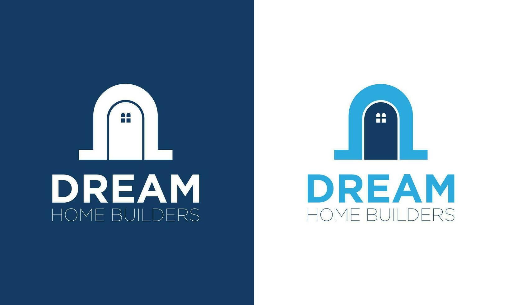 kreativ schön Welt Traum Haus Logo Design vektor
