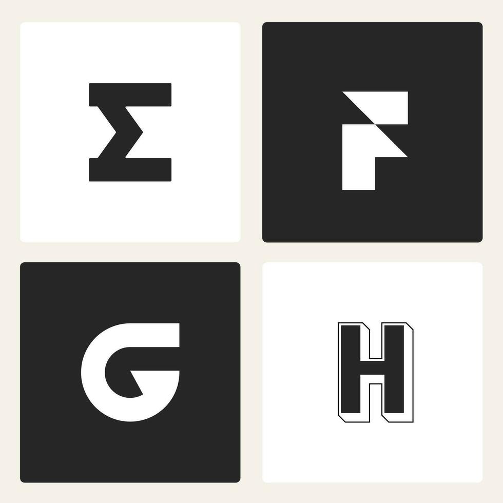 vektor abstrakt typografi brev logotyp