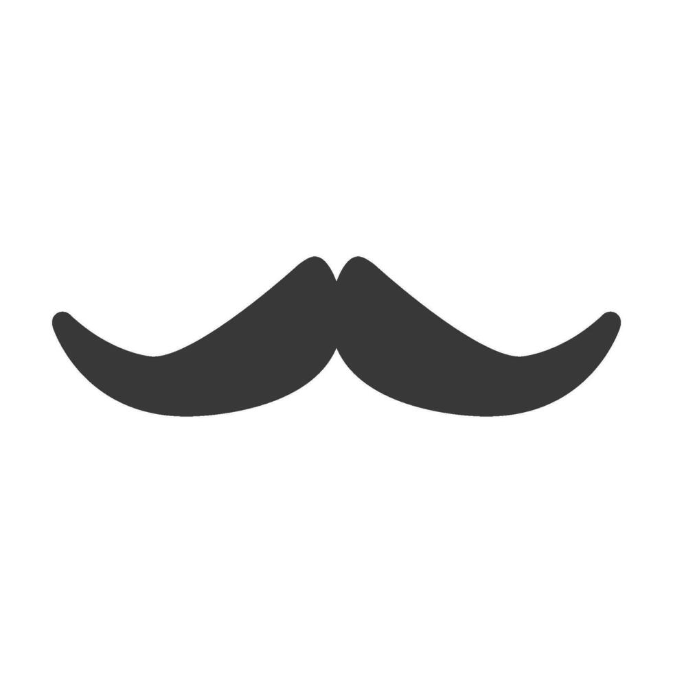 mustasch ikon design vektor mall