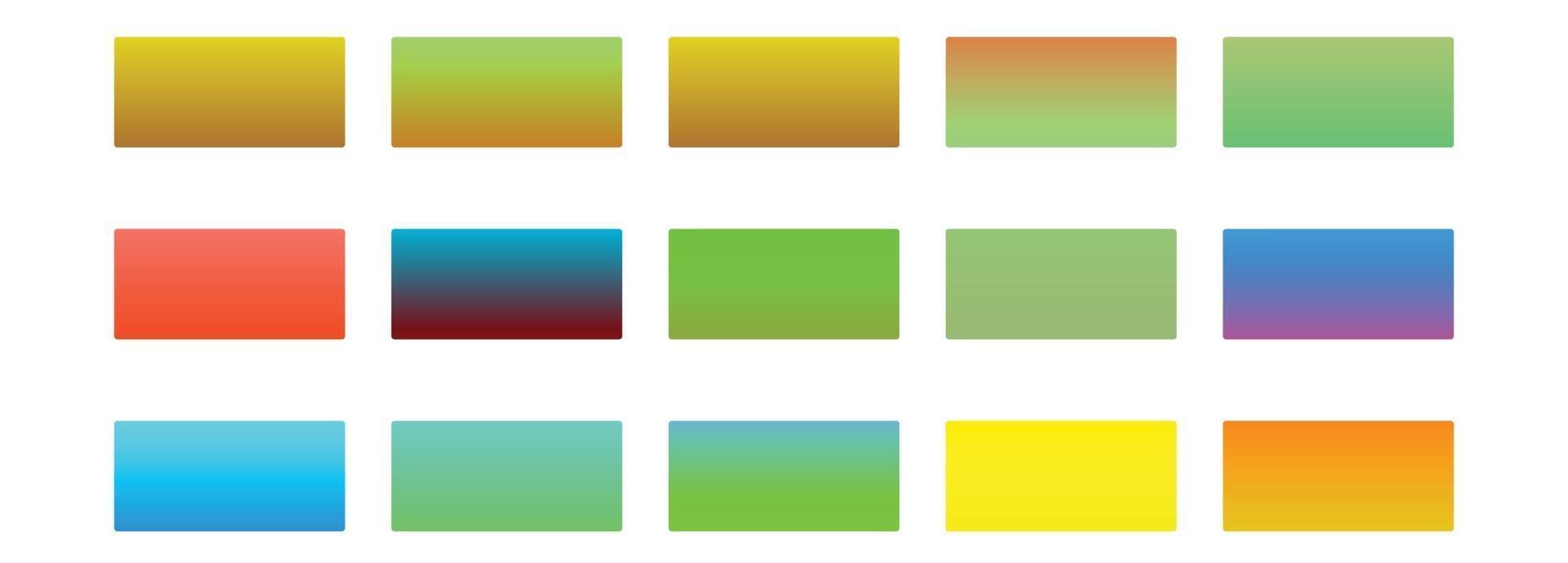 abstrakter bunter Farbverlauf Sammlungssatz vektor
