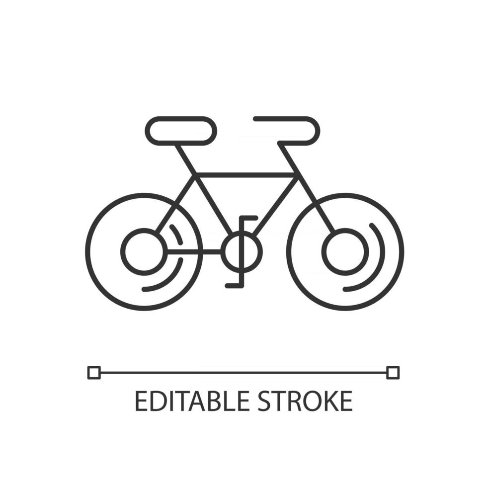 cykel linjär ikon vektor