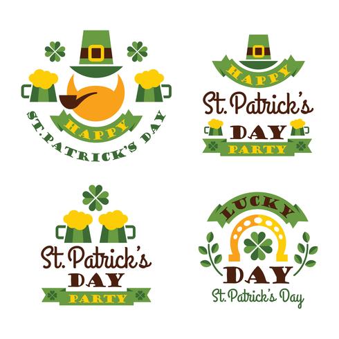 Typografisk Saint Patricks Day Design. vektor