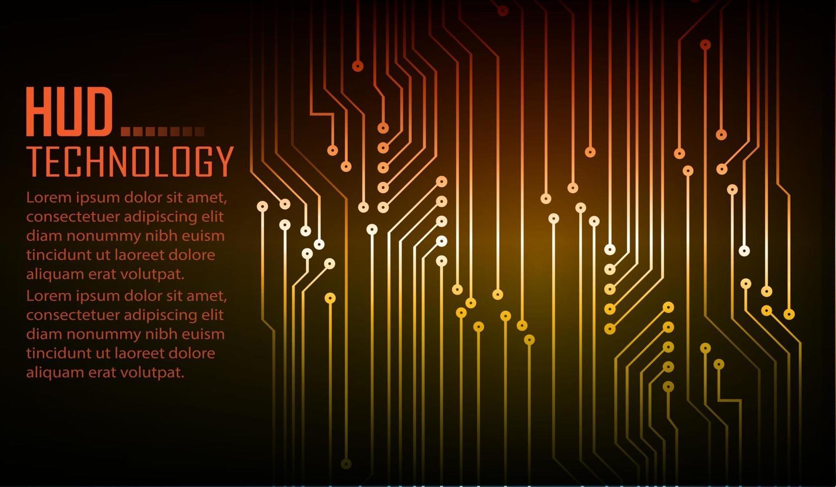 Cyber Circuit Future Technology Konzept Hintergrund vektor