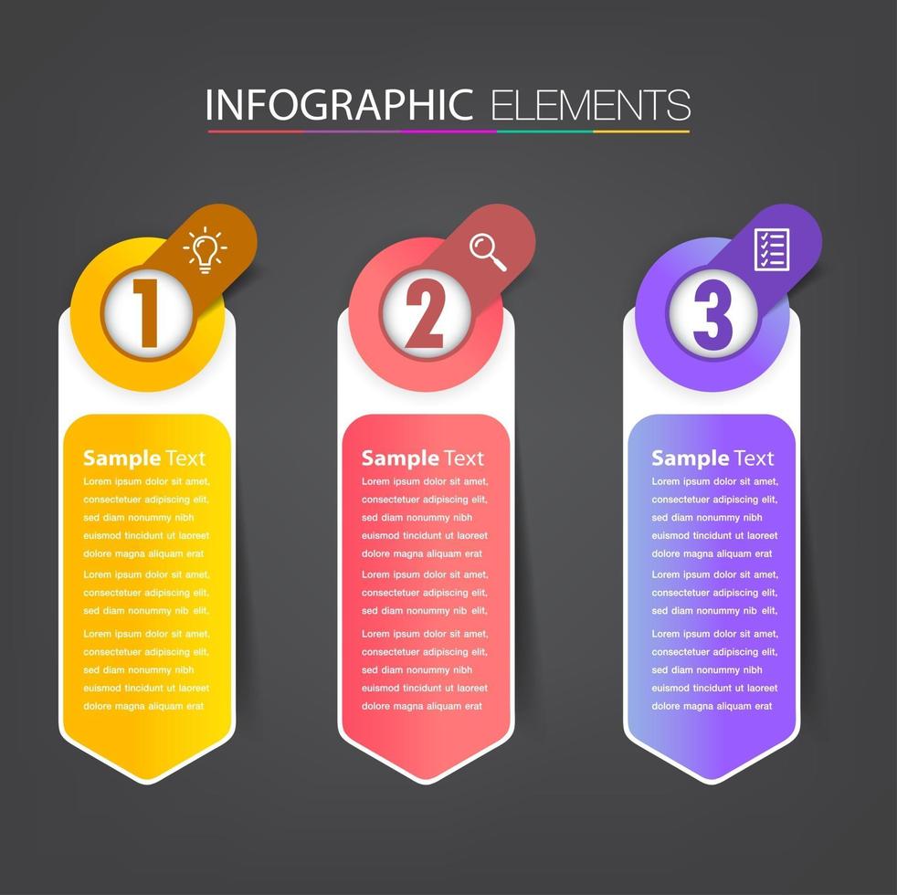 moderne Textfeldvorlage, Banner-Infografiken vektor