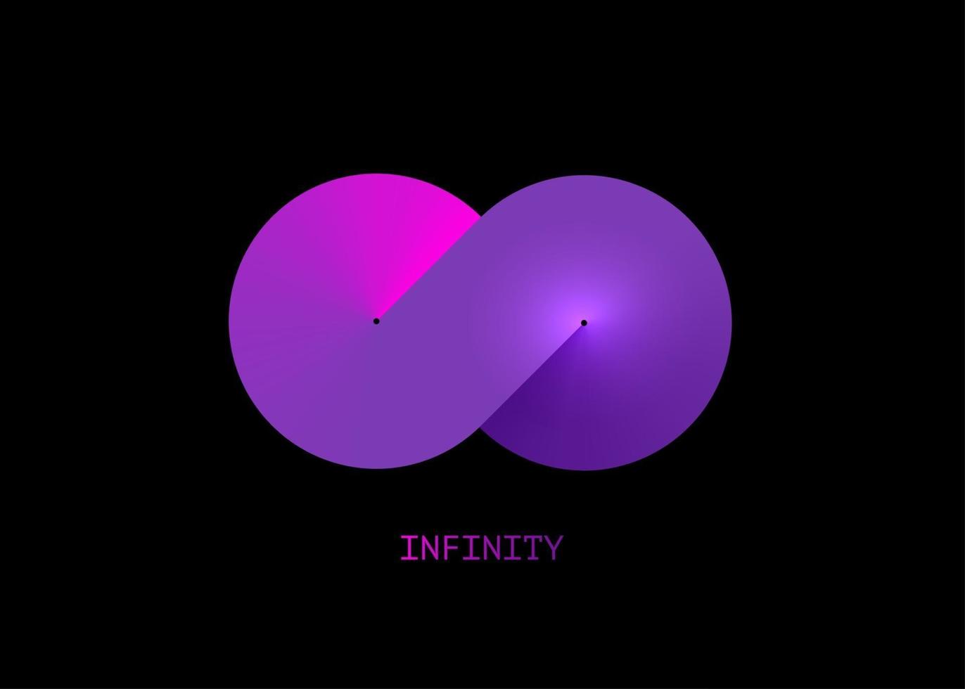 färgglad infinity-logotyp mall för din design vektor