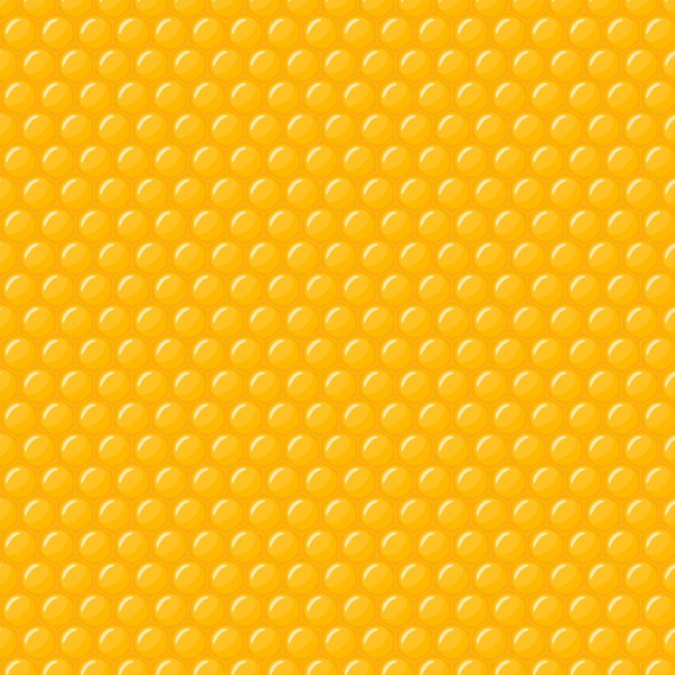 nahtloses Muster der gelben Waben vektor