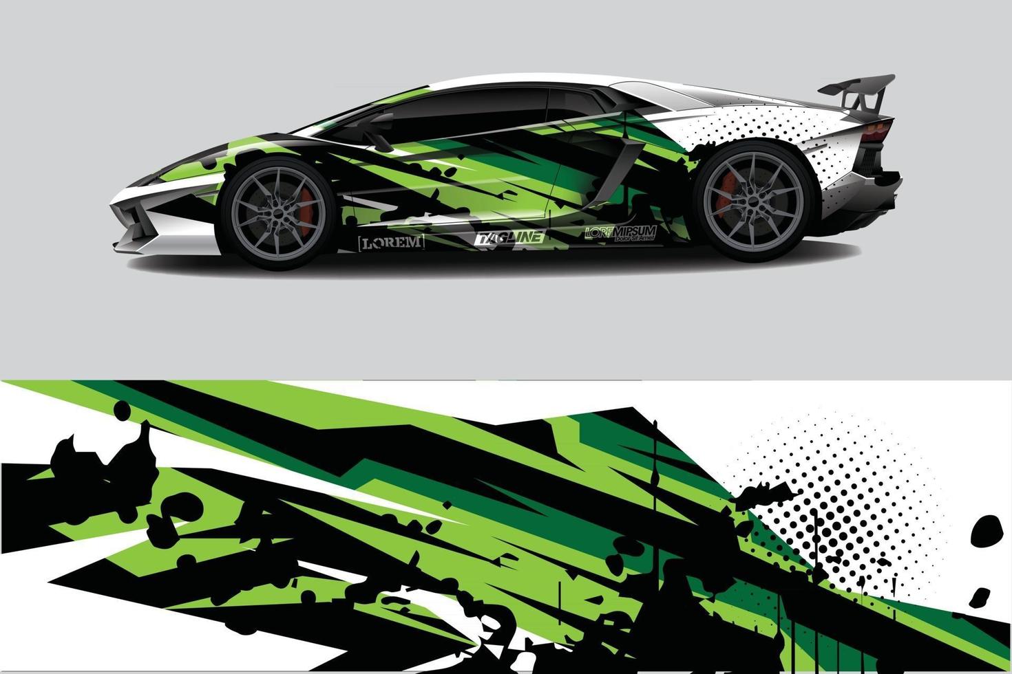 sport bil dekal wrap design vektor