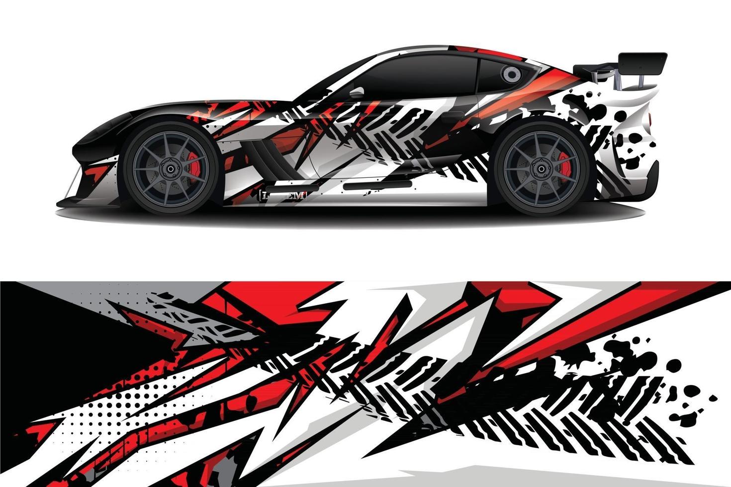 sport bil dekal wrap design vektor