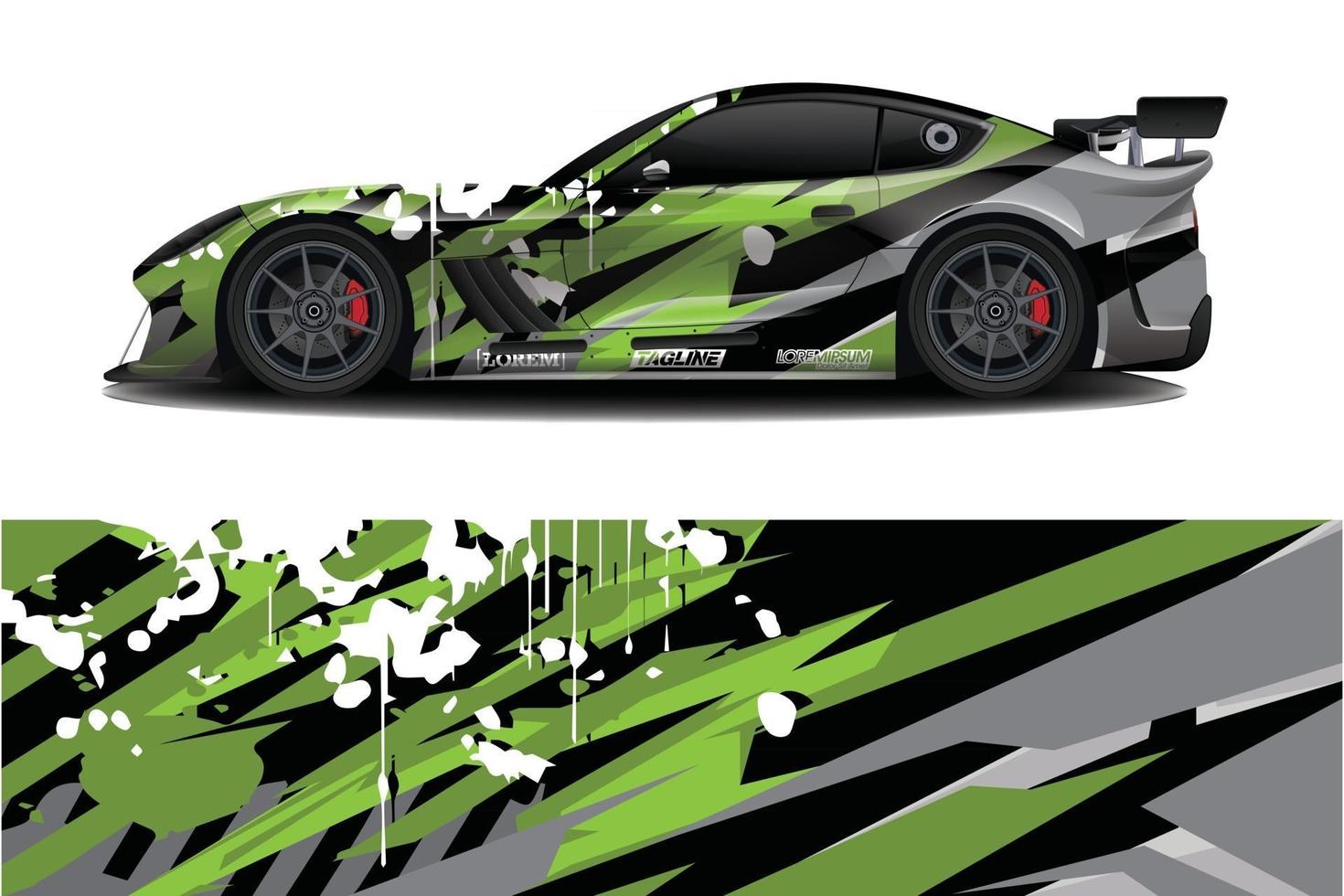 sport bil dekal wrap design vektor