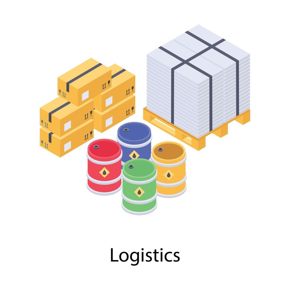 Konzepte für Logistikpakete vektor