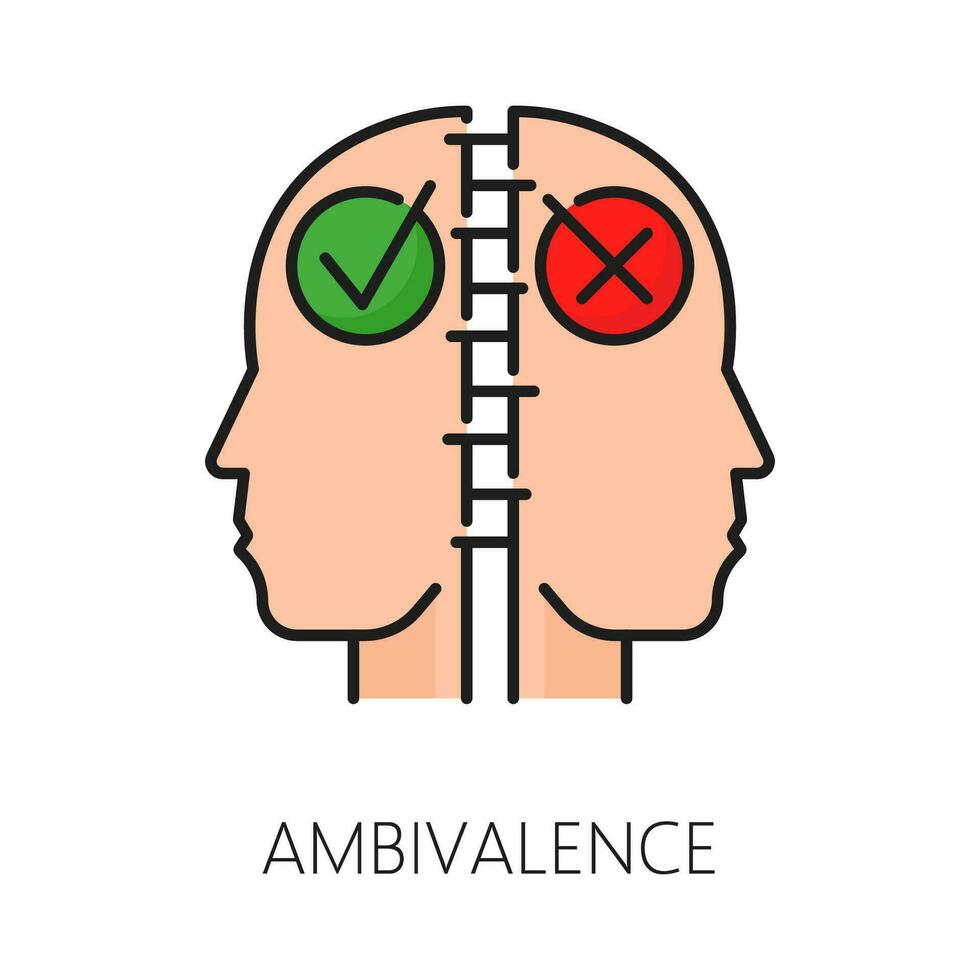 ambivalens psykologisk oordning, mental hälsa vektor