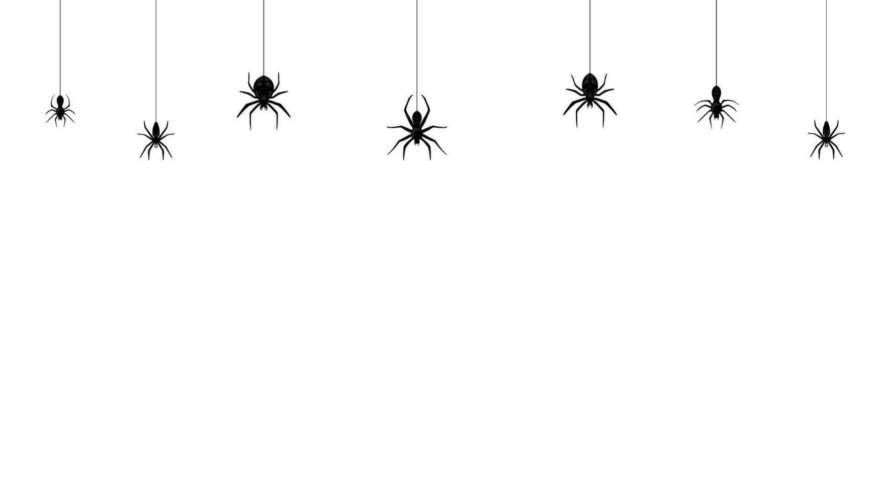 Halloween Urlaub Spinne Grenze, Vektor Rahmen
