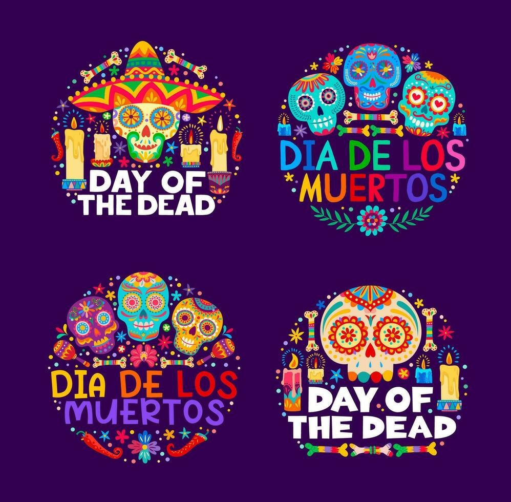 Mexikaner dia de los Muertos oder Tag von tot Urlaub vektor