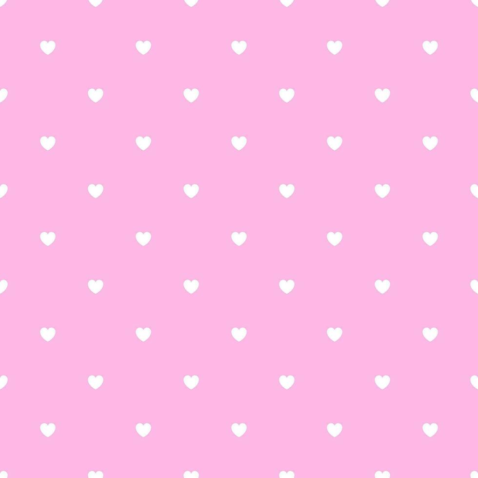 romantisch Rosa nahtlos Polka Herz Vektor Muster Hintergrund zum Valentinstag Tag Februar 14, 8 Marsch, Mutter Tag, Hochzeit, Geburt Feier. schön schick Design.