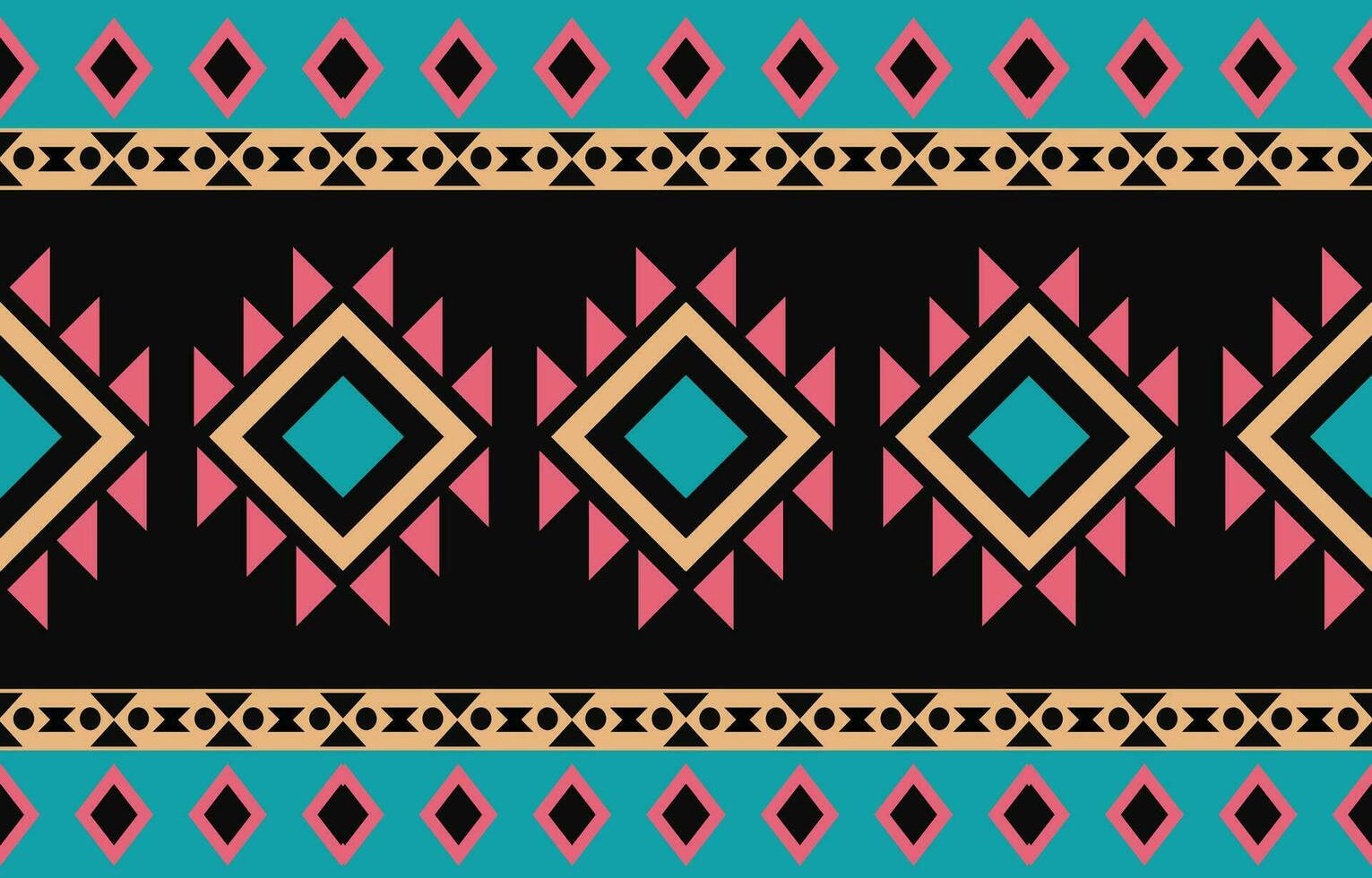 etnisk abstrakt ikat konst. aztec prydnad skriva ut. geometrisk etnisk mönster sömlös Färg orientalisk. design för bakgrund ,ridå, matta, tapet, Kläder, omslag, batik, vektor illustration.