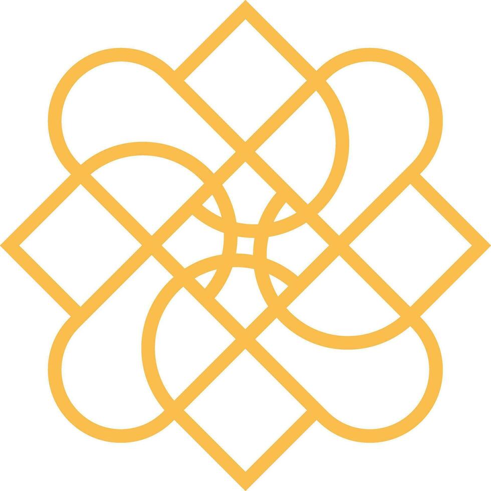 geometrisch Blume Logo Element vektor