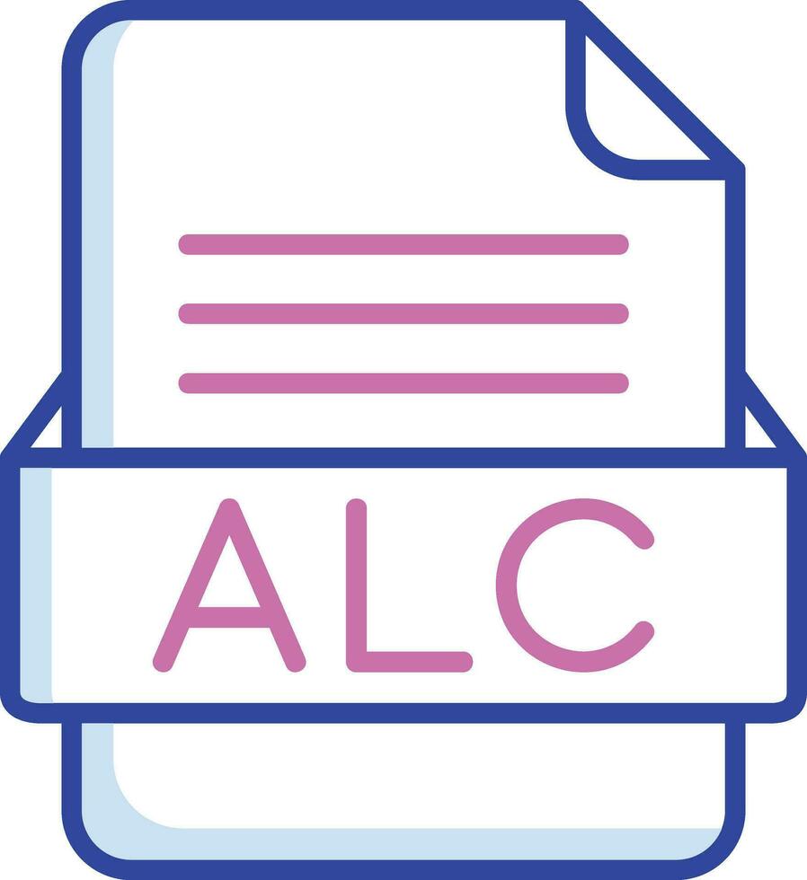 alc Datei Format Vektor Symbol