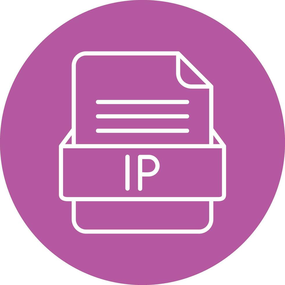 ip Datei Format Vektor Symbol