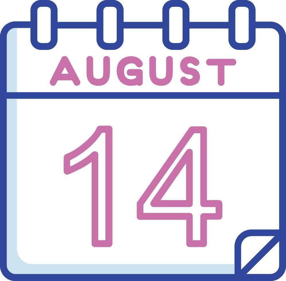 14 August Vektor Symbol